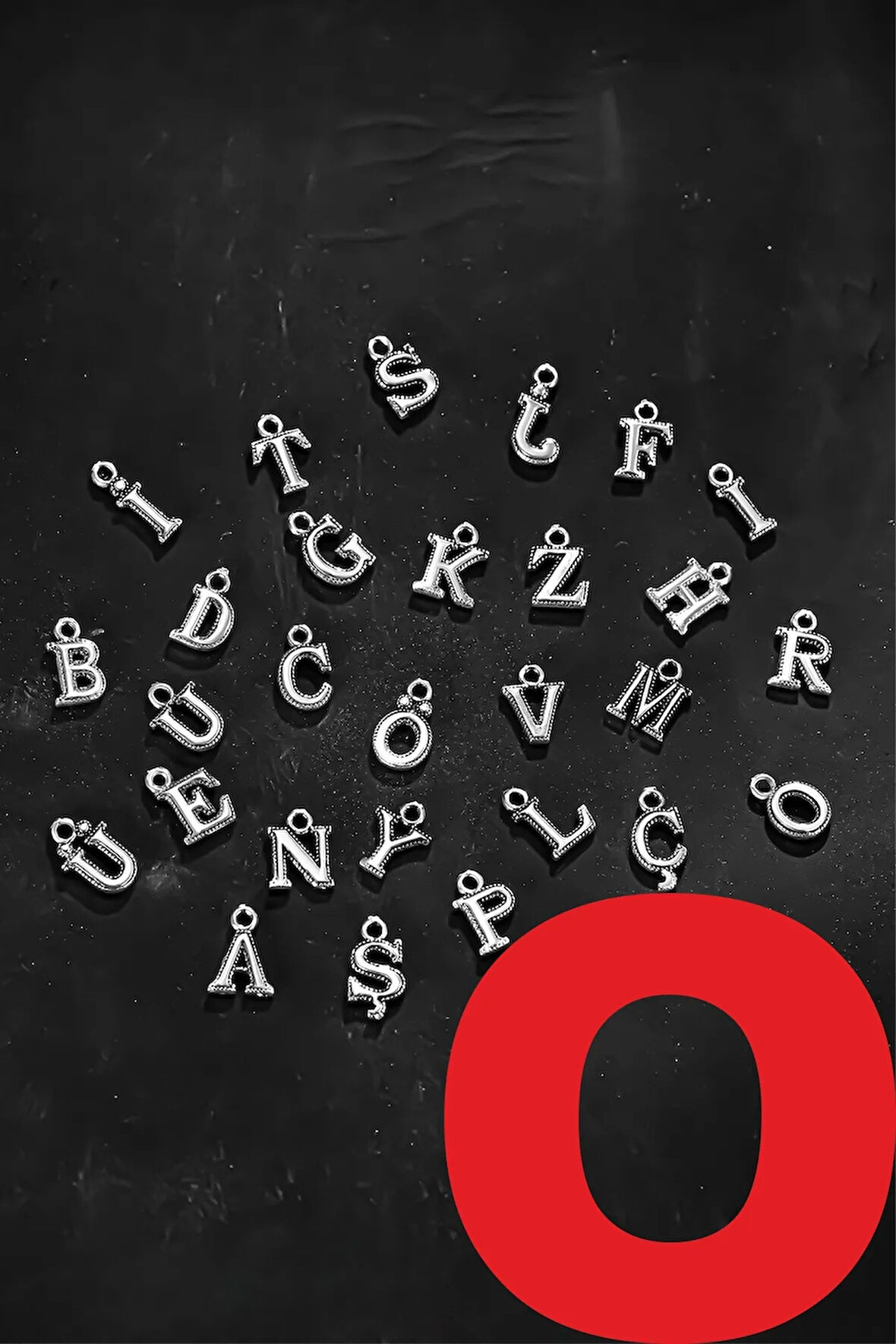 Gümüş Harf - Bileklik Kolye Tespih İçin 925 Ayar Gümüş Harf ( 1 ADET HARF FİYATIDIR )