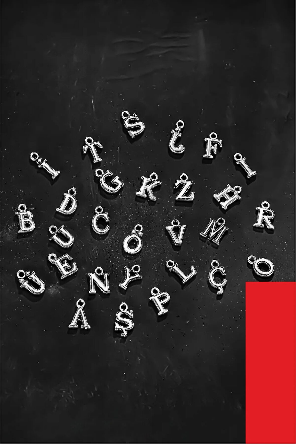 Gümüş Harf - Bileklik Kolye Tespih İçin 925 Ayar Gümüş Harf ( 1 ADET HARF FİYATIDIR )