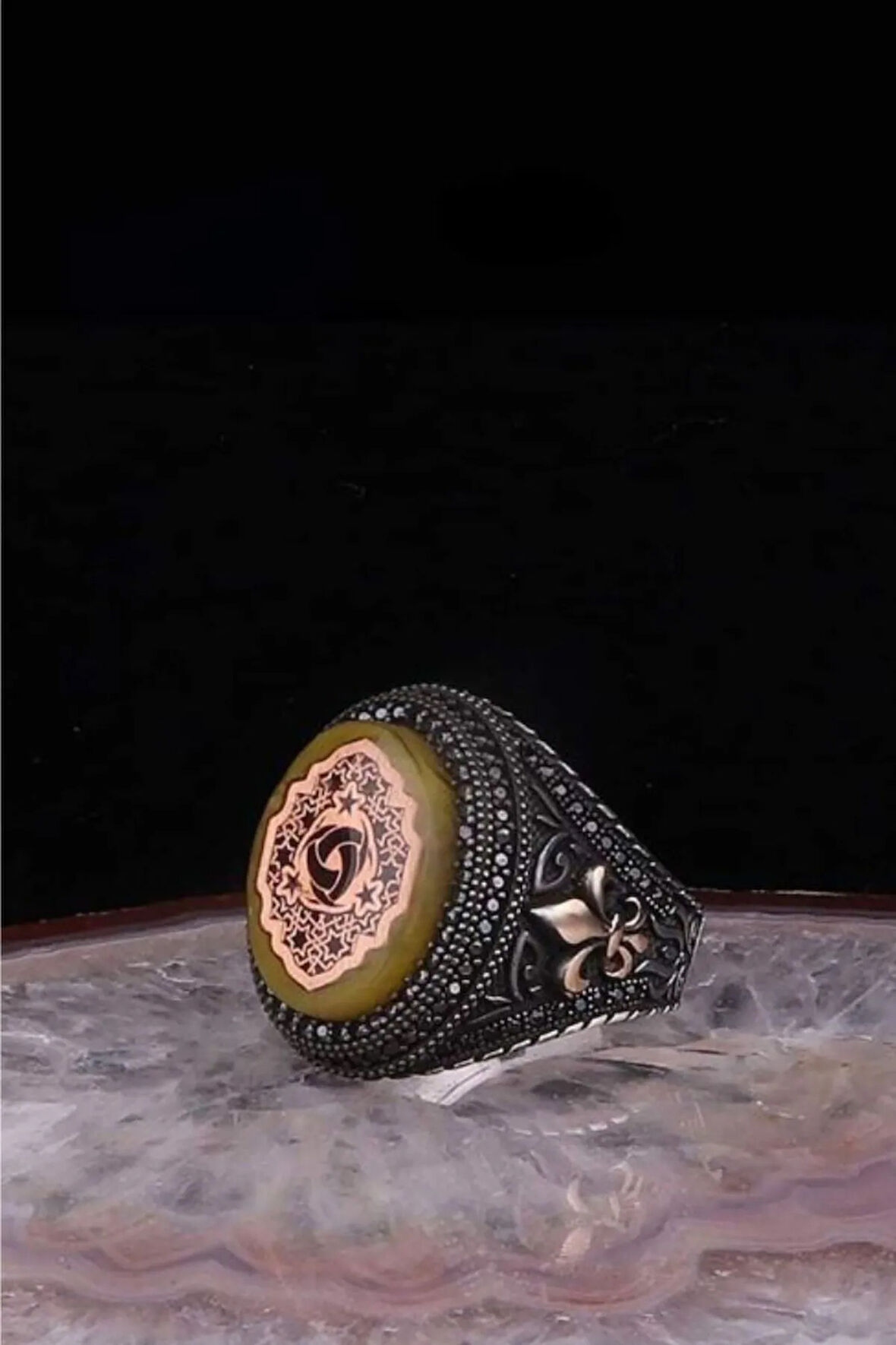 Teşkilatı Mahsusa  Erkek Gümüş Yüzük - 925 Ayar Erkek Gümüş Yüzük