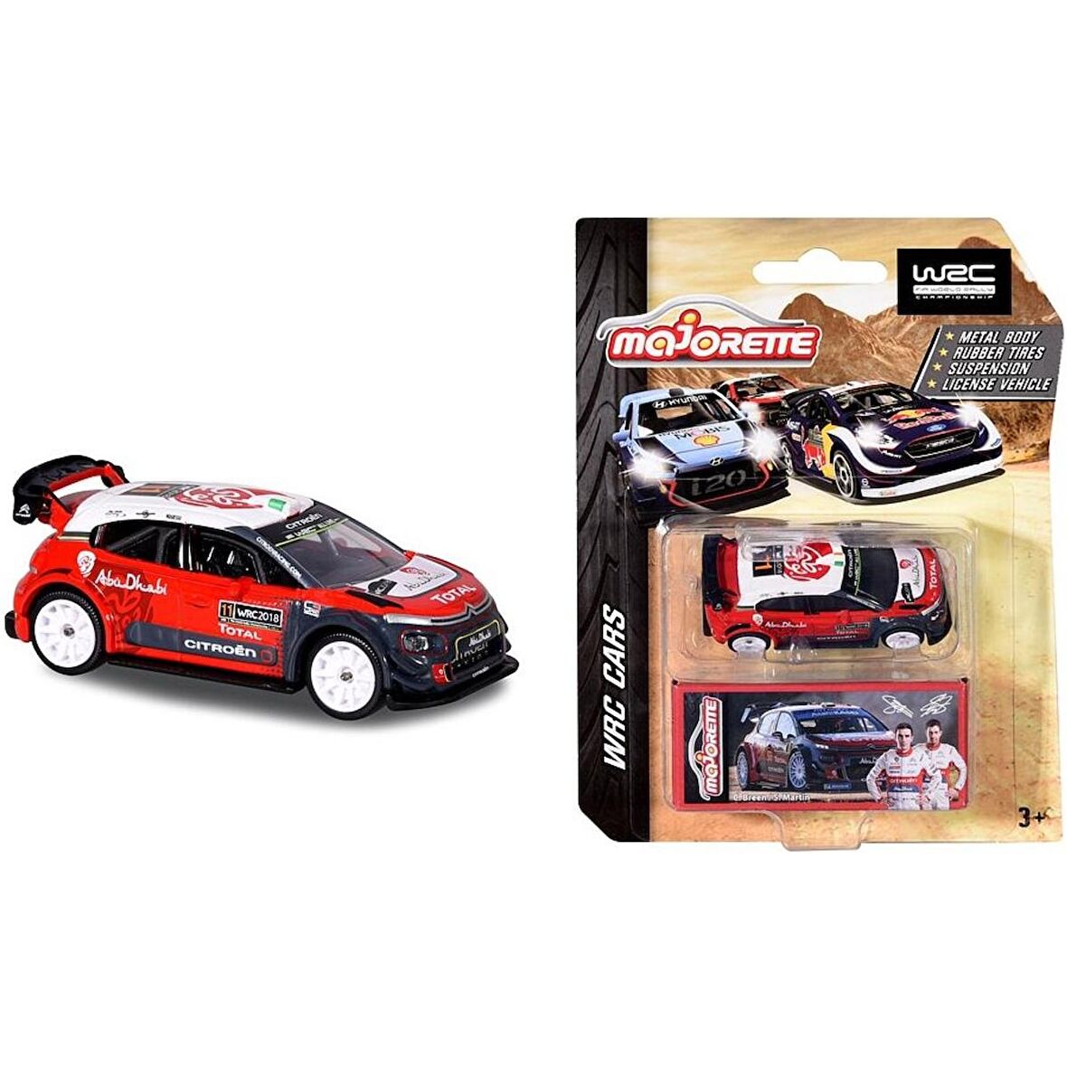 Majorette CITROEN C3 WRC 2018 1:64 Ralli Araçlar