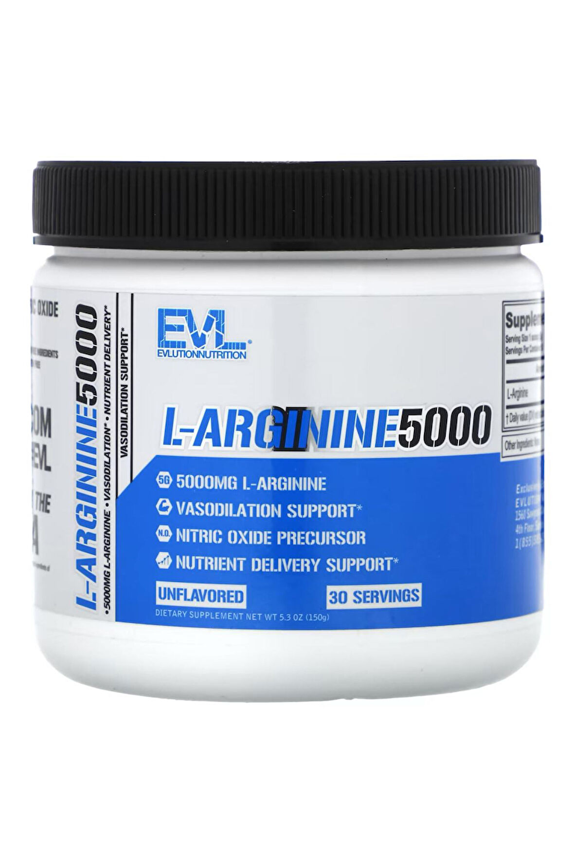 Evlution Nutrition L Arginine Arjinin 5000 150 G -30 Servis