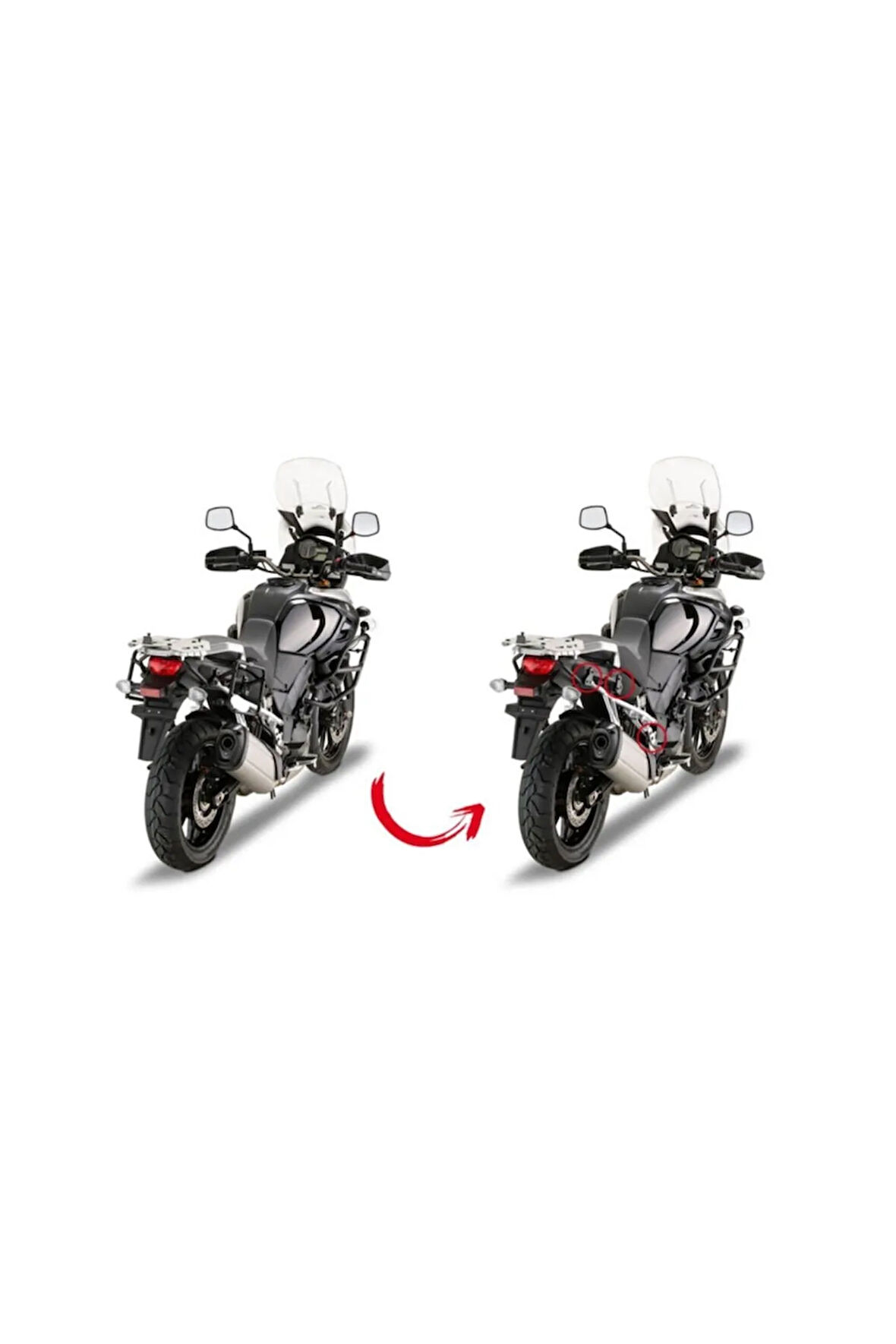 Plr3105 Suzuki Dl 1000 V-strom (14-18) Yan Çanta Taşıyıcı