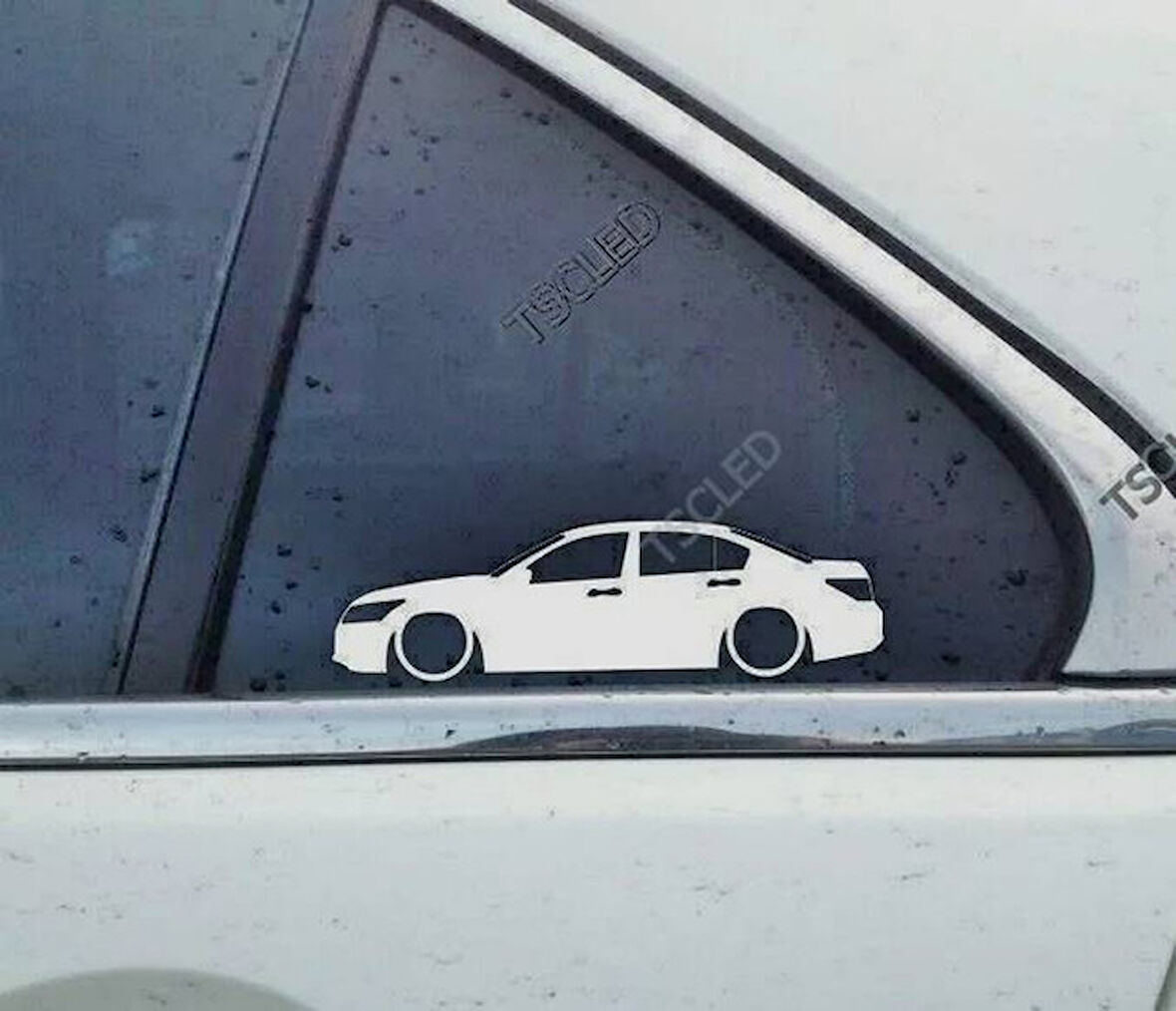 Accord sedan Kelebek Cam Oto Sticker 17 CM 2 Adet