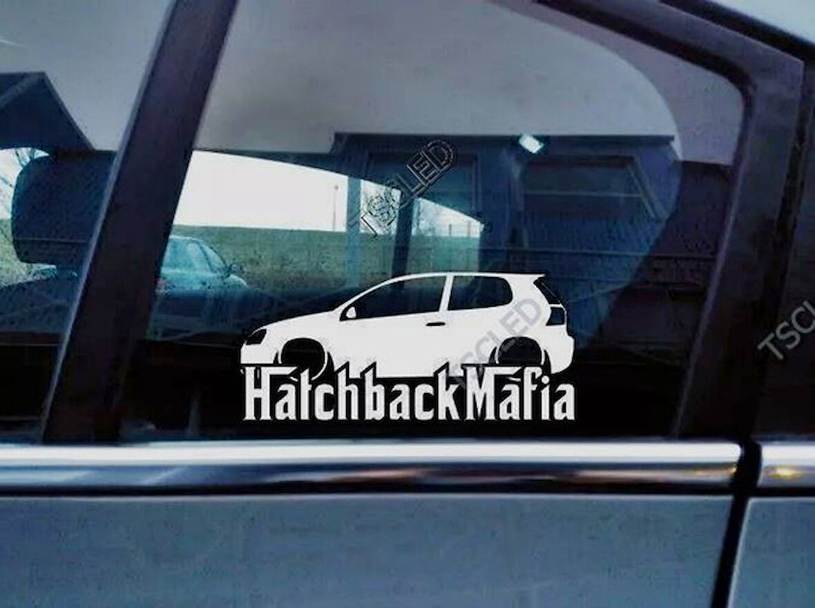 Golf Mk5 GTI Kelebek Cam Araba oto Sticker 19 cm 2 Adet