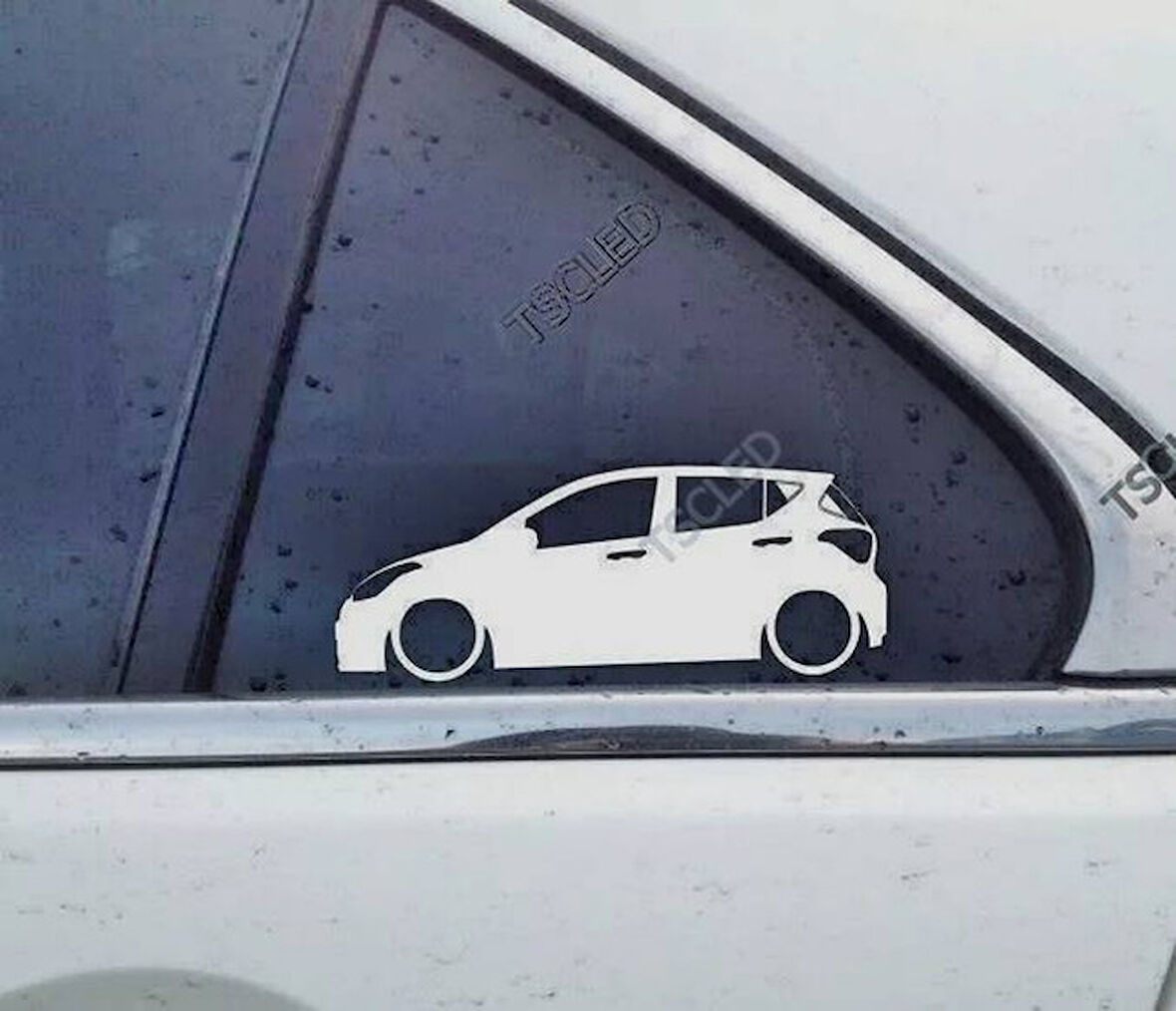 i10 2nd gen Kelebek Cam Oto Sticker 17 CM 2 Adet
