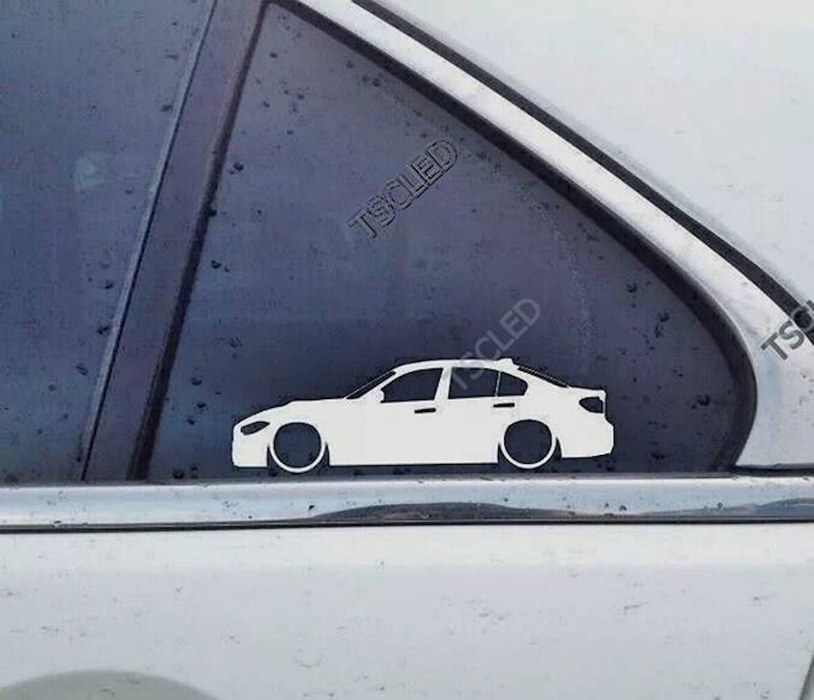 M3 F80 Sedan Kelebek Cam Oto Sticker 2 Adet