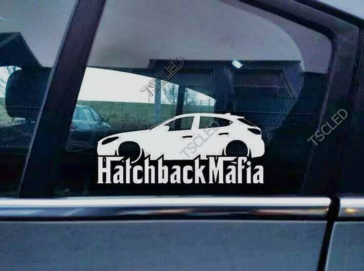 Mazda 3 BM Kelebek Cam Araba oto Sticker 19 cm 2 Adet
