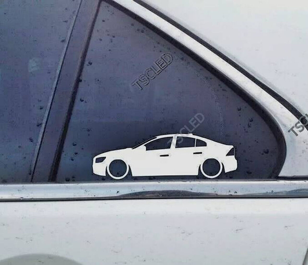 S60 2nd gen R-design Kelebek Cam Oto Sticker 17 CM 2 Adet