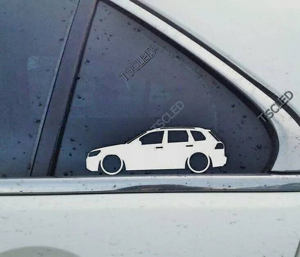 Touareg 2nd Kelebek Cam Oto Sticker 17 CM 2 Adet