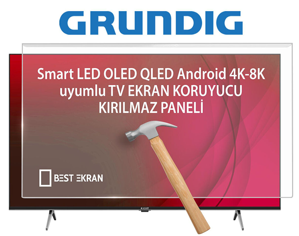 Grundig 50 GJU 8500 A TV EKRAN KORUYUCU - Grundig 50" inç 126cm Ekran Koruyucu 50GJU8500A