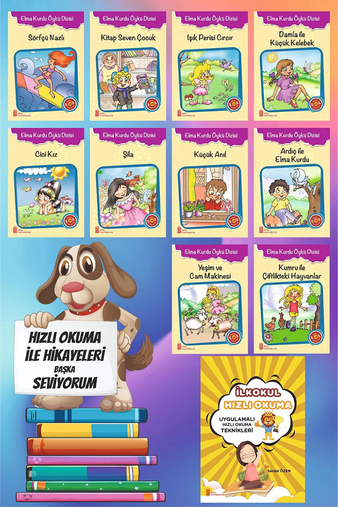 Ata 3.Sınıflar İçin Elma Kurdu Öykü Dizisi+Hızlı Okuma