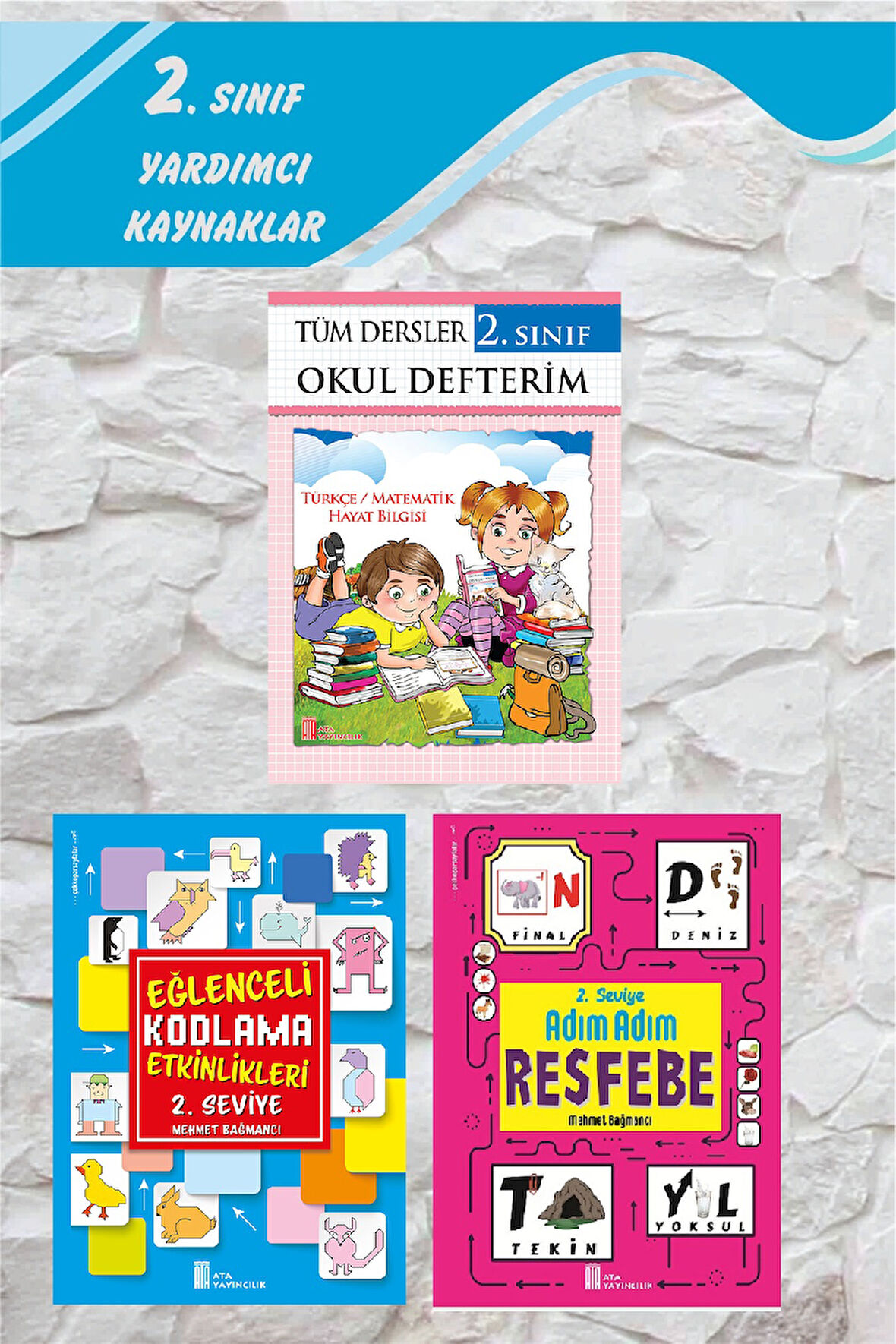 2.Sınıf Tüm Dersler Okul Defterim+Kodlama+Resfebe