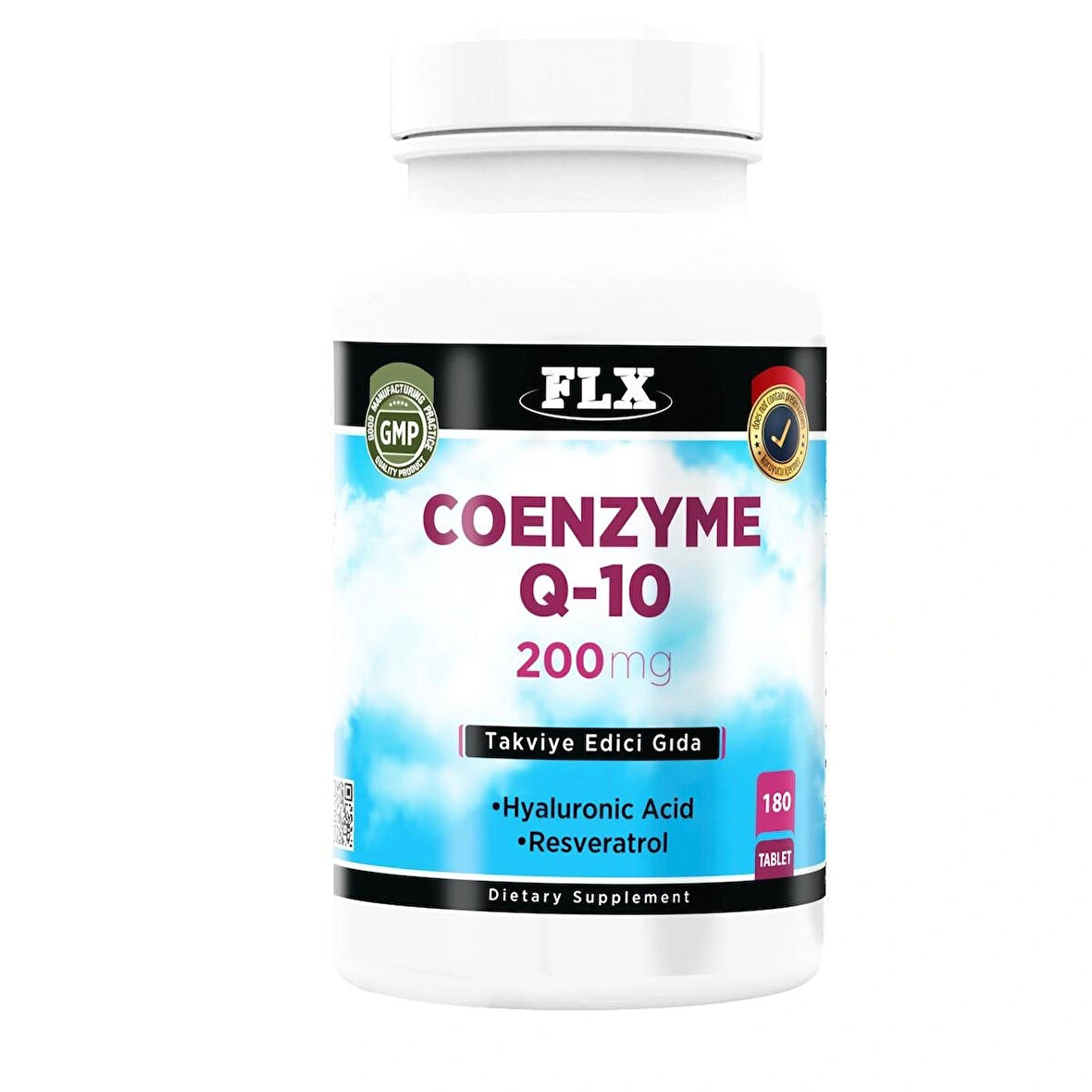 Coenzyme Q-10 200 Mg Hyaluronik Asit Resveratrol 180 Tablet