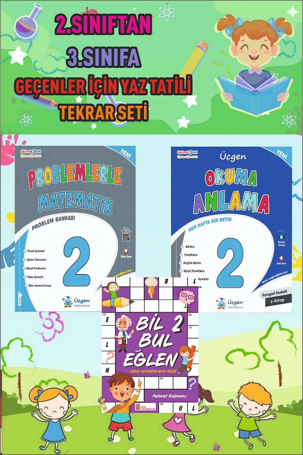 Üçgen 2.Sınıftan 3.Sınıfa Geçenler İçin Yaz Tekrar Seti