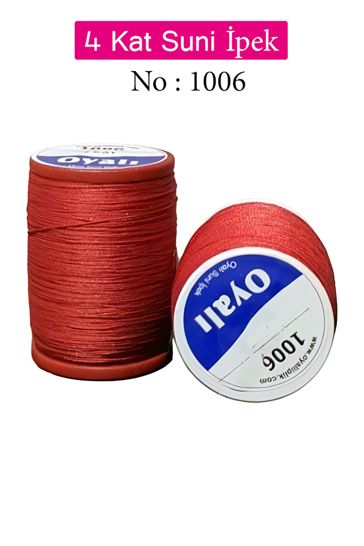 Oyalı 4 Kat Suni İpek İplik İğne Oyası Boncuk İpi Tığ Oyası No:1006