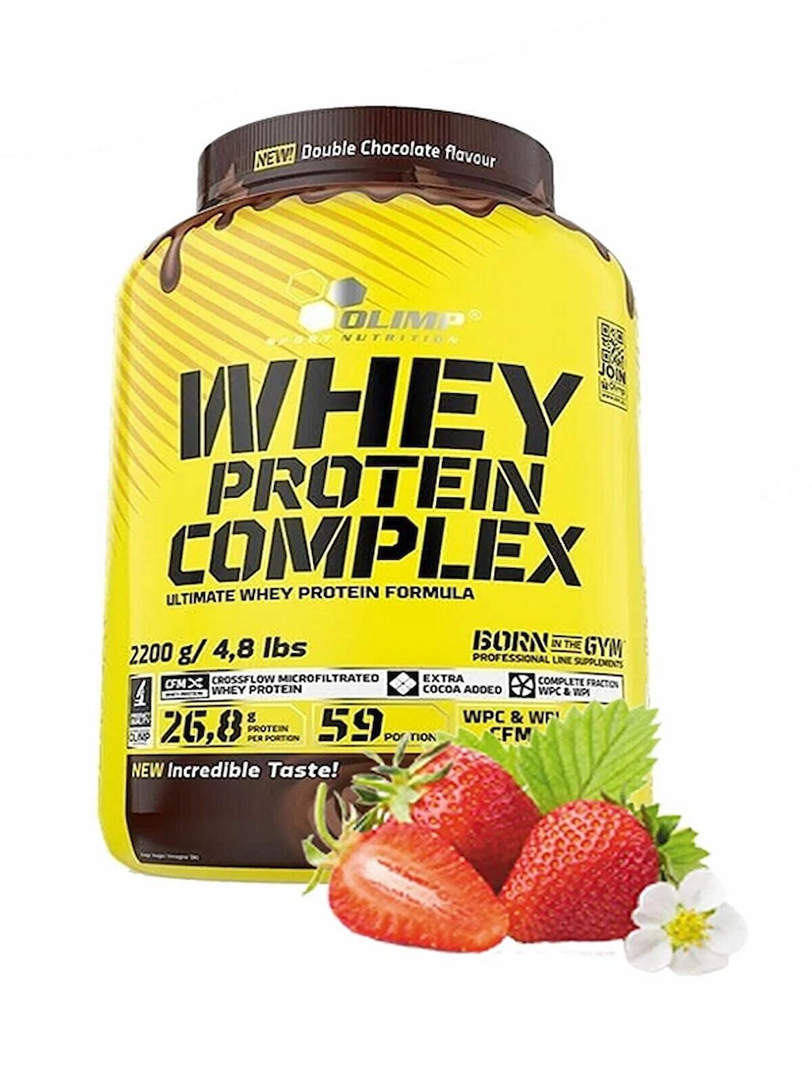 Olimp Whey komplex Protein Çilek Aromalı Protein Tozu Kas Geliştirici 1800gr