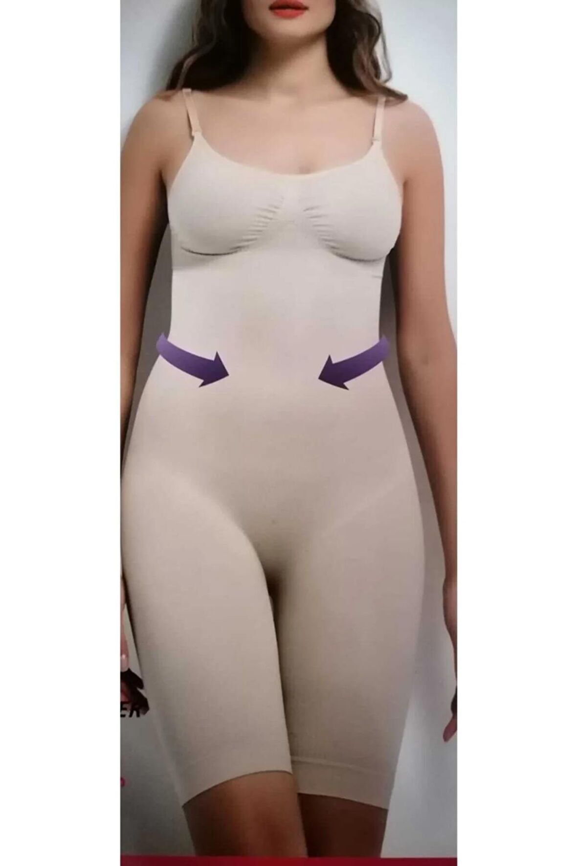 Kadın Göğüslü Paçalı Bütün Korse Bir Beden