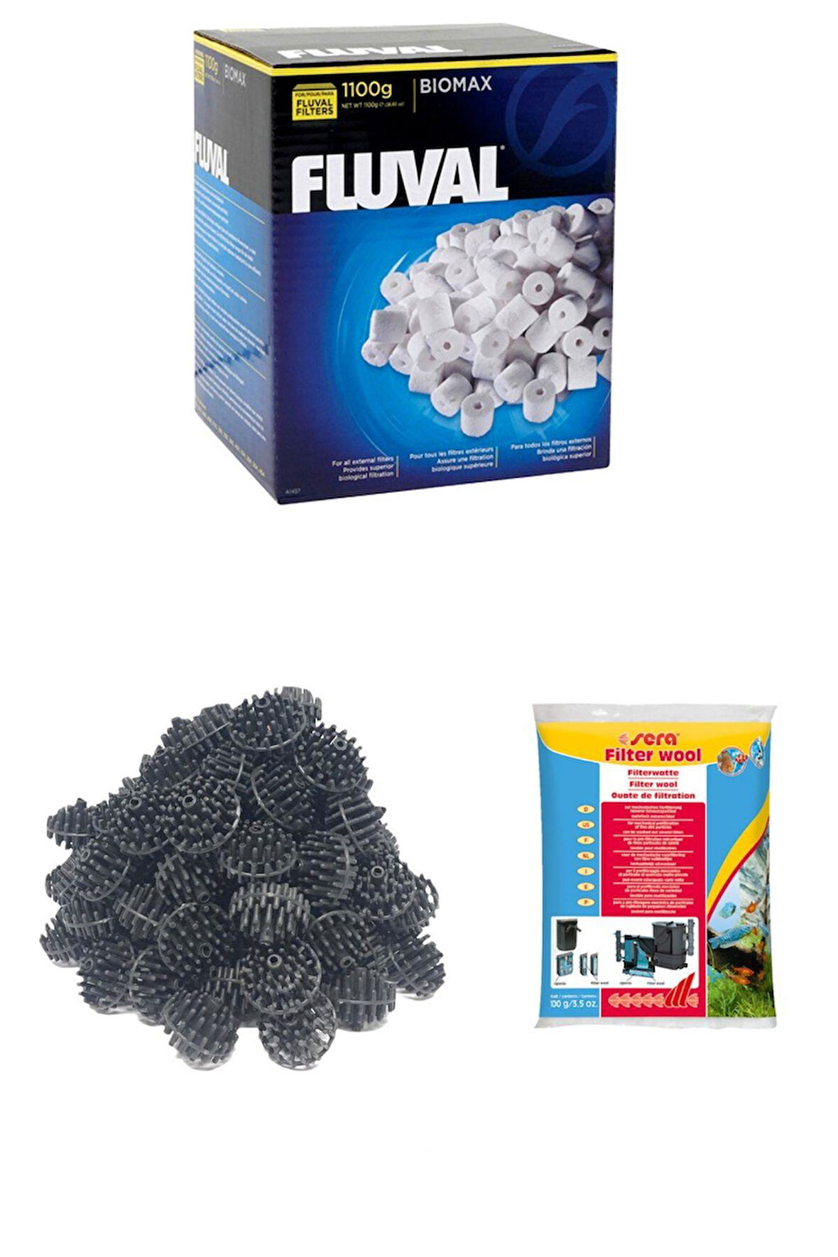 Fluval Biomax Filtre Malzemesi 1100 Gr Ve Filtre Malzeme Seti