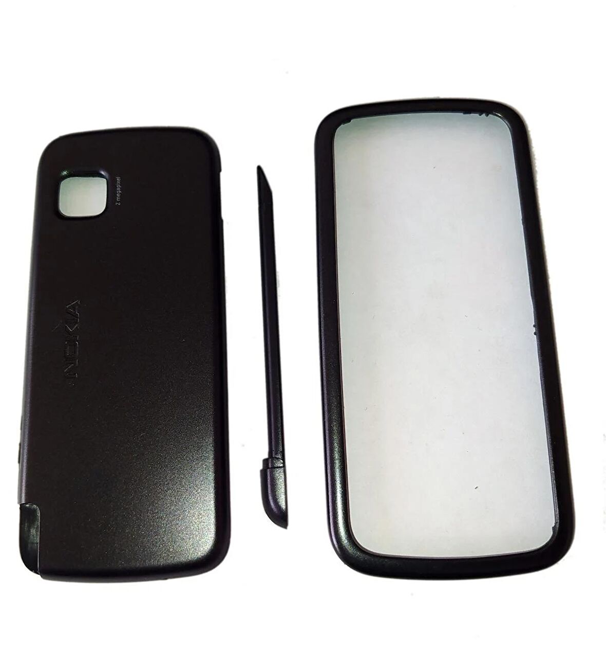 Nokia 5230 Kapak Nokia 5230 uyumlu Siyah ön Kapak Arka Kapak Tuş Takımı 