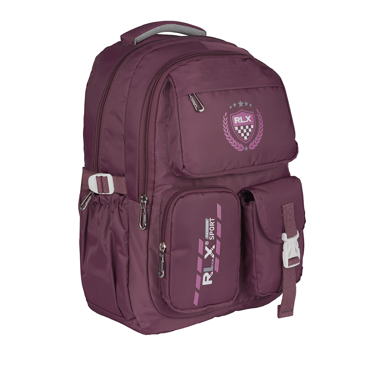 Relaxion Su Geçirmez Çok Gözlü Okul Sırt Çantası Bordo 2058