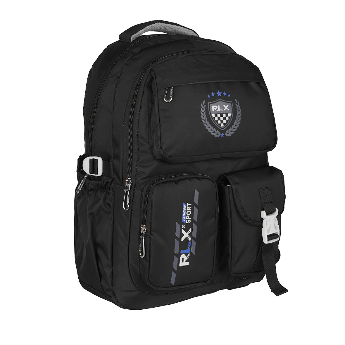 Relaxion Su Geçirmez Çok Gözlü Okul Sırt Çantası Siyah 2058