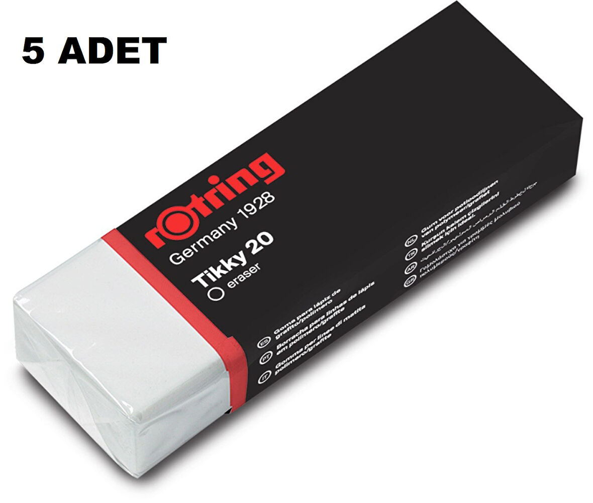 Rotring Beyaz Tikky20 Öğrenci Silgisi 5 Adet