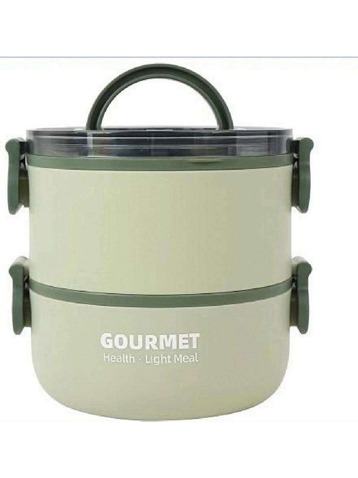 Fixpoint Çelik Beslenme Kabı Iki Katlı 1200ML Yeşil P1802