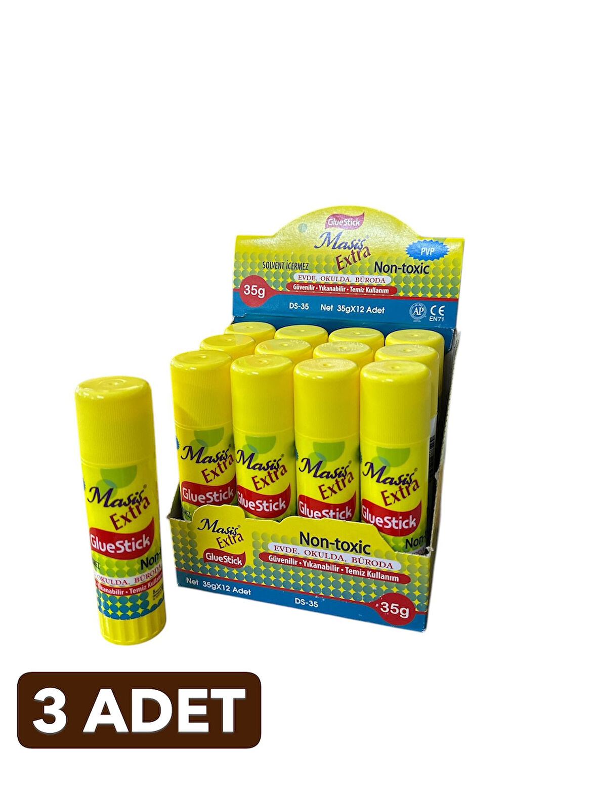 Masis Extra Glue Stick 35Gr (3 Adet)