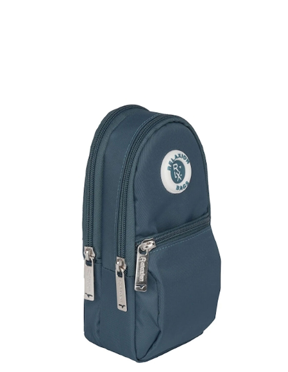 Relaxion Çift Gözlü Viyana Lüx Petrol Yeşili Kalem Çantası/Kalemlik (150)