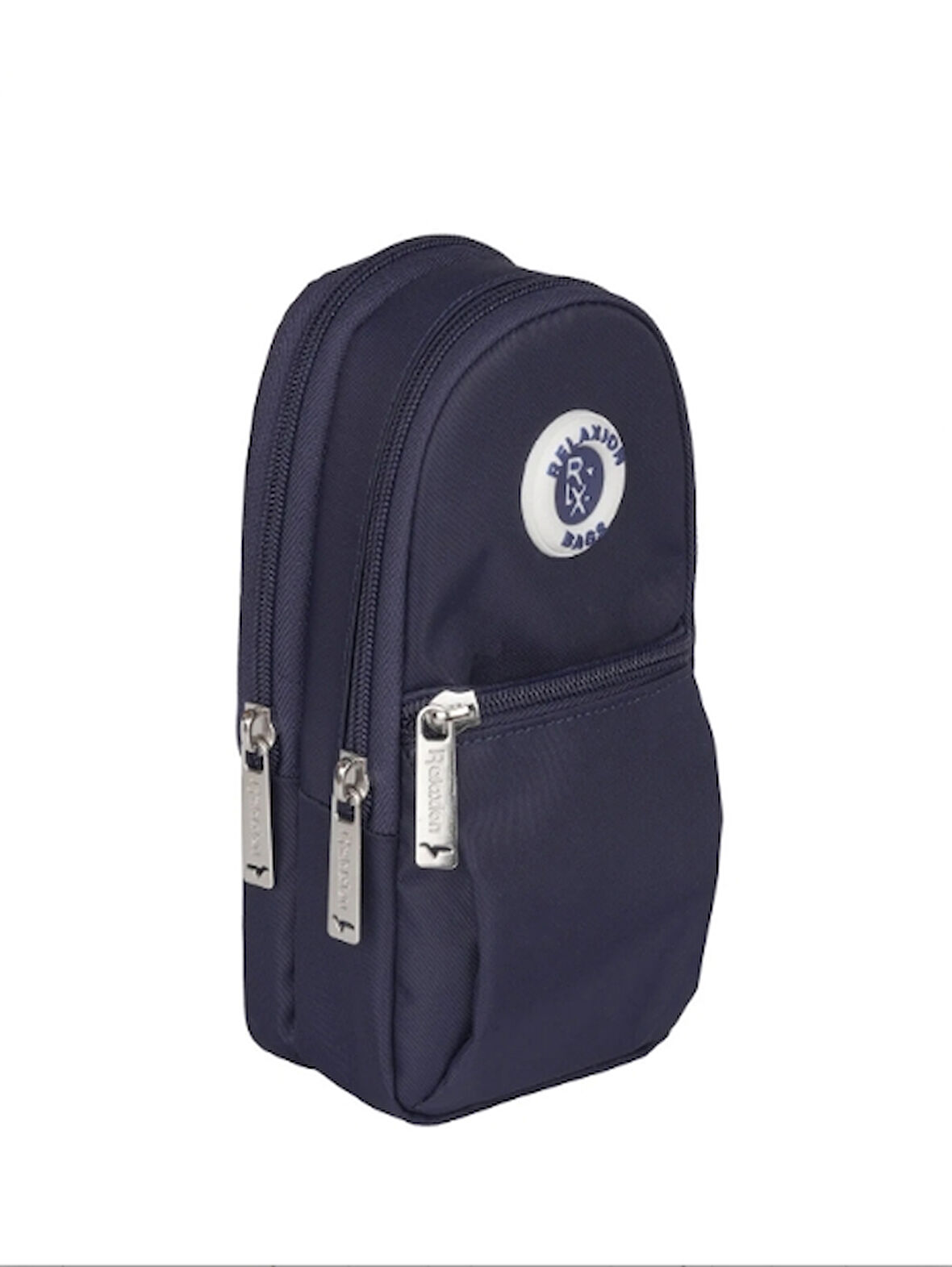 Relaxion Çift Gözlü Viyana Lüx Lacivert Kalem Çantası/Kalemlik (150)