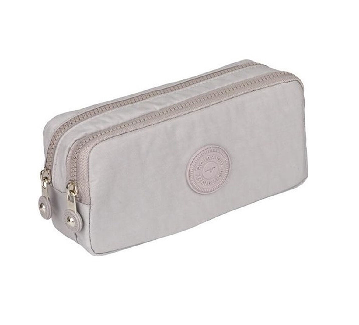 Relaxion Bej İki Gözlü Krinkıl Kumaş Kalem Çantası Kalemlik 124