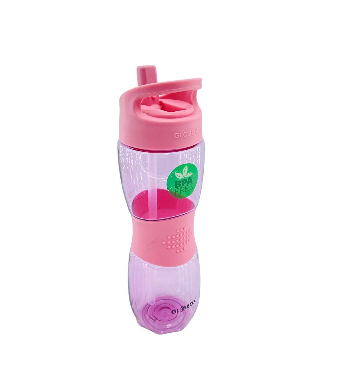 Globox Pipetli Tritan Matara Pembe 600 ML