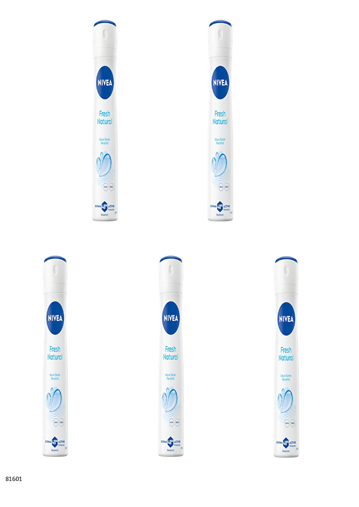 81601 NIVEA Fresh Natural Spray  5 ADET