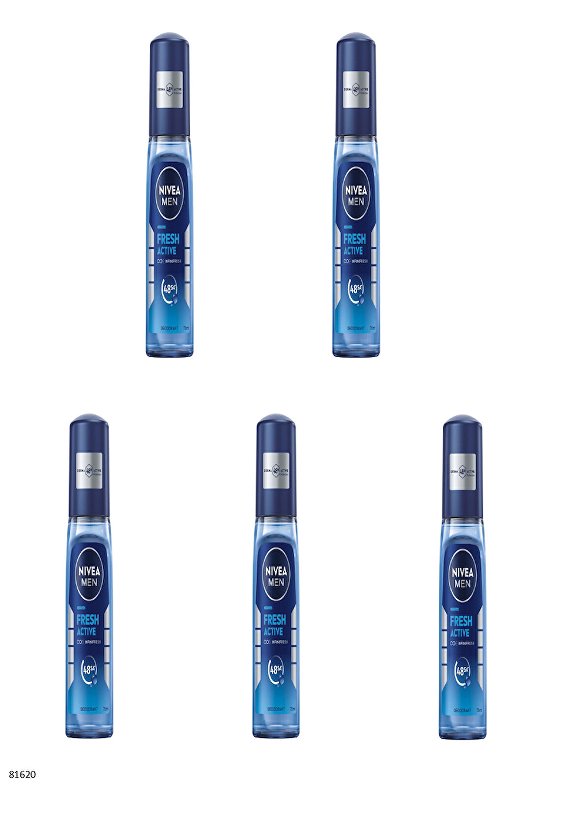 81620 NIVEA MEN Fresh Active Pump Sprey  5 ADET