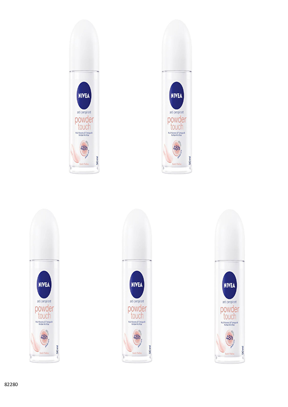 82280 NIVEA POWDER TOUCH ROLL-ON  5 ADET