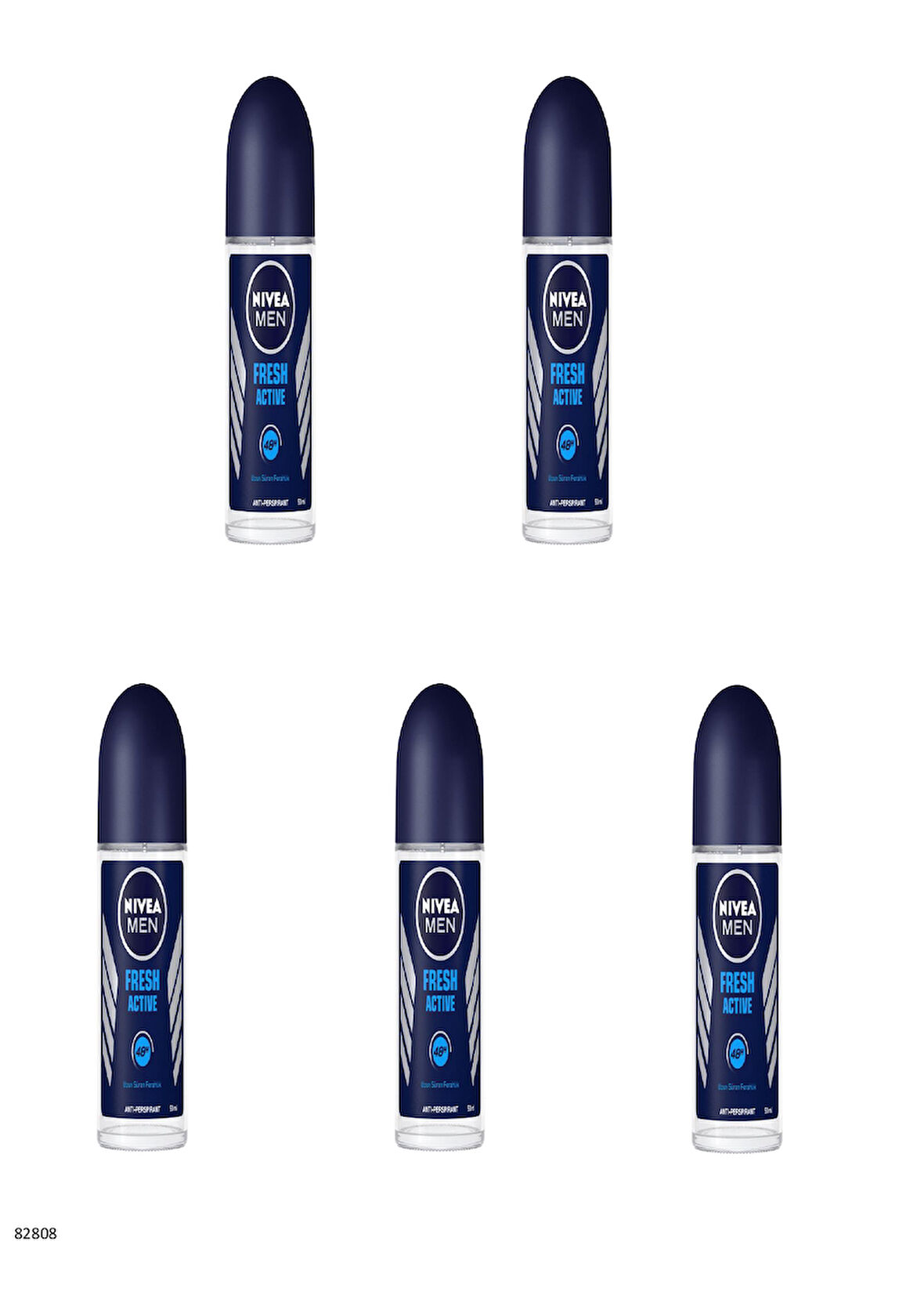 82808 NIVEA MEN FRESH ACTIVE ROLL-ON  5 ADET