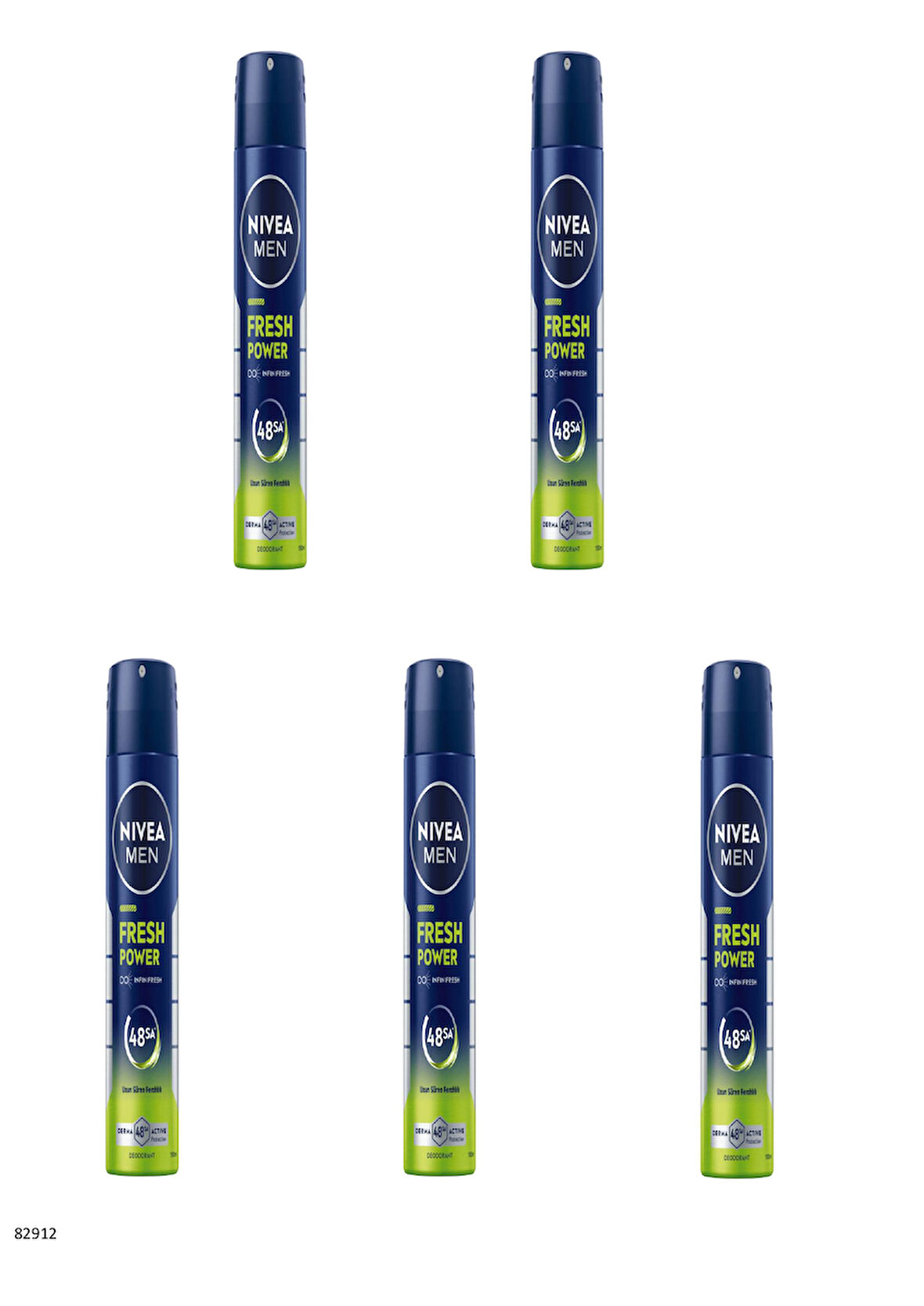 82912 NIVEA MEN FRESH POWER SPREY  5 ADET