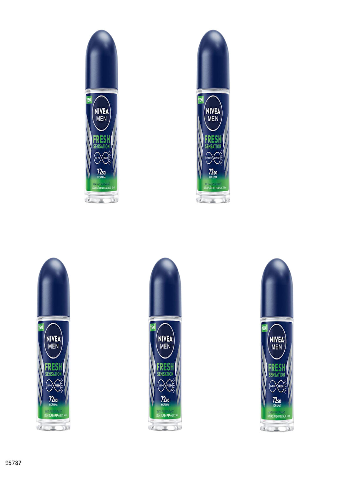 95787 NIVEA MEN Fresh Sensation Roll-On  5 ADET