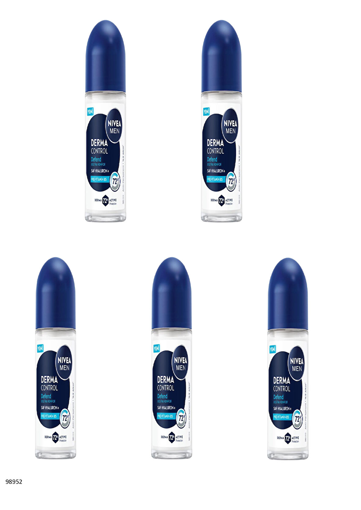 98952 Nivea Men Derma Control Defend Roll-On  5 ADET