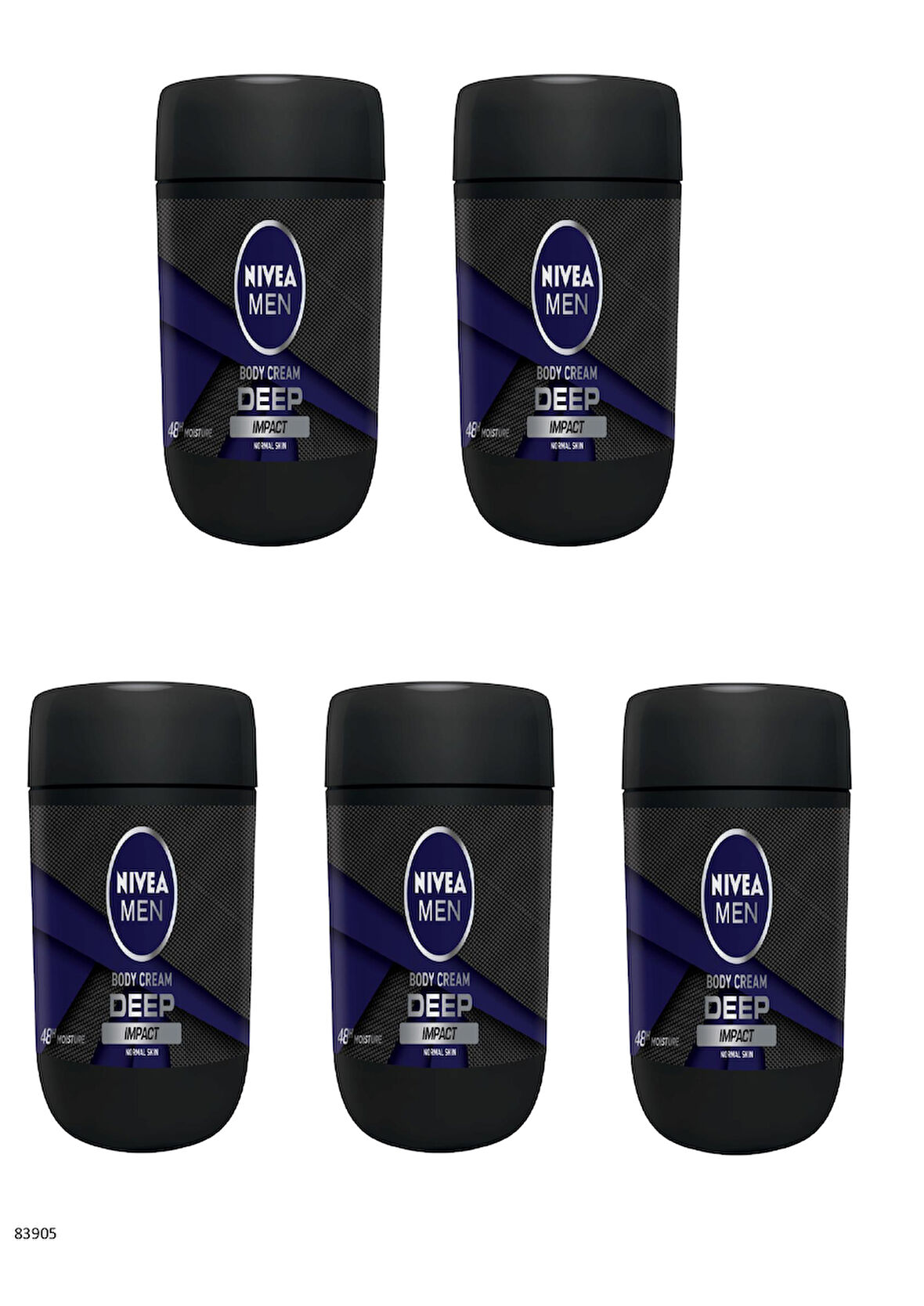83905 NIVEA MEN DEEP EL VE VÜCUT BAKIM KREMİ  5 ADET