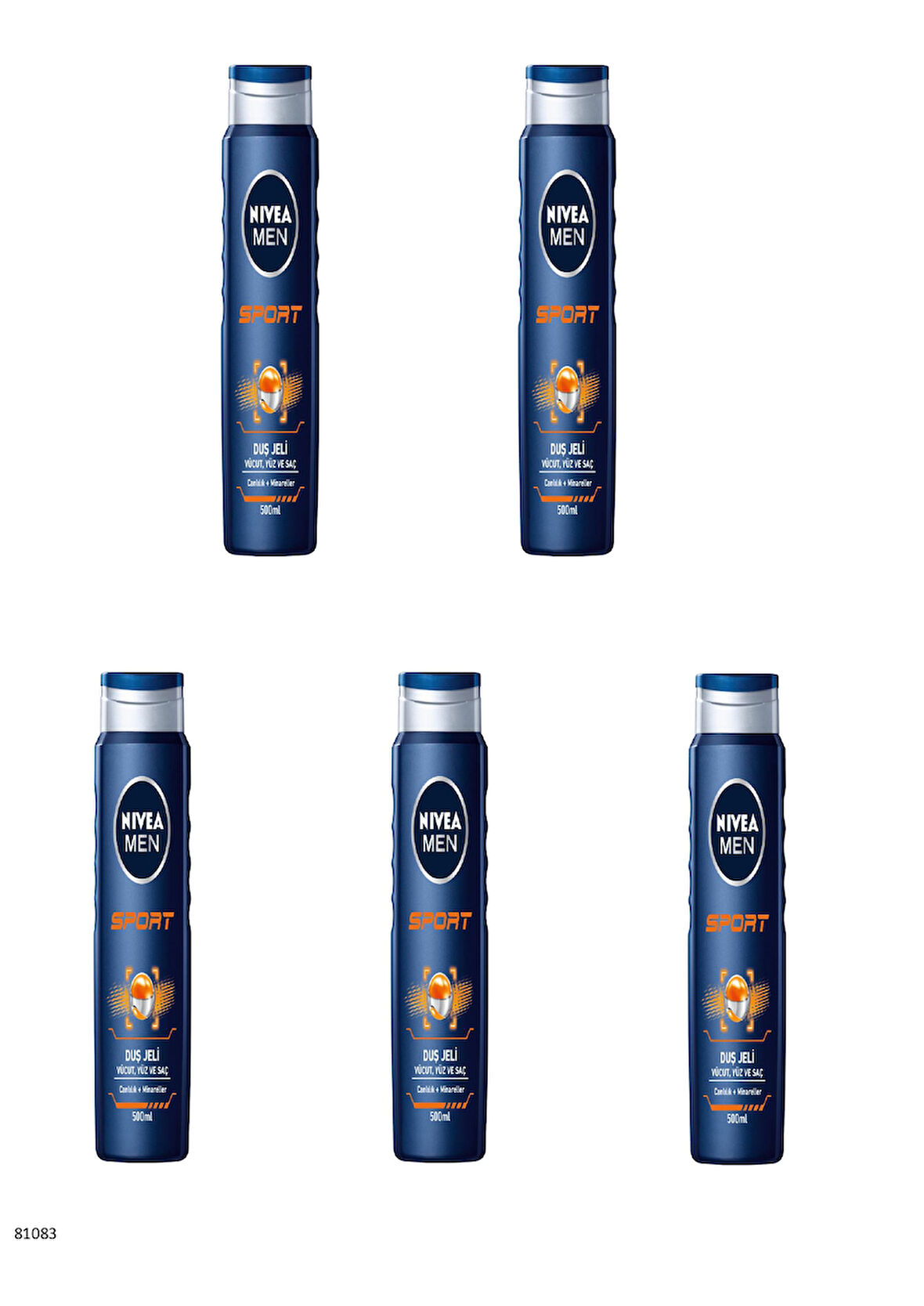 81083 NIVEA MEN SPORT DUŞ JELİ  5 ADET