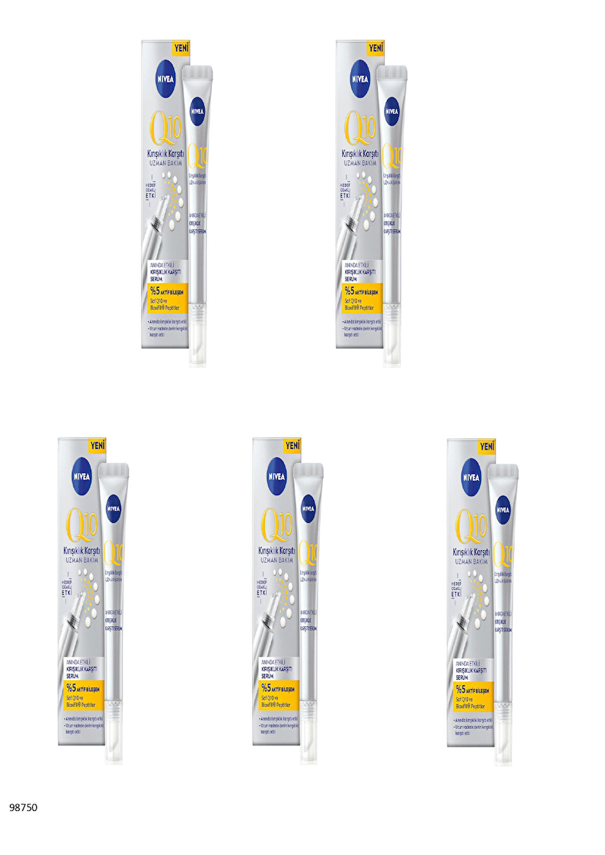 98750 Q10 ANINDA ETKİLİ KIRIŞIKLIK KARŞITI SERUM  5 ADET