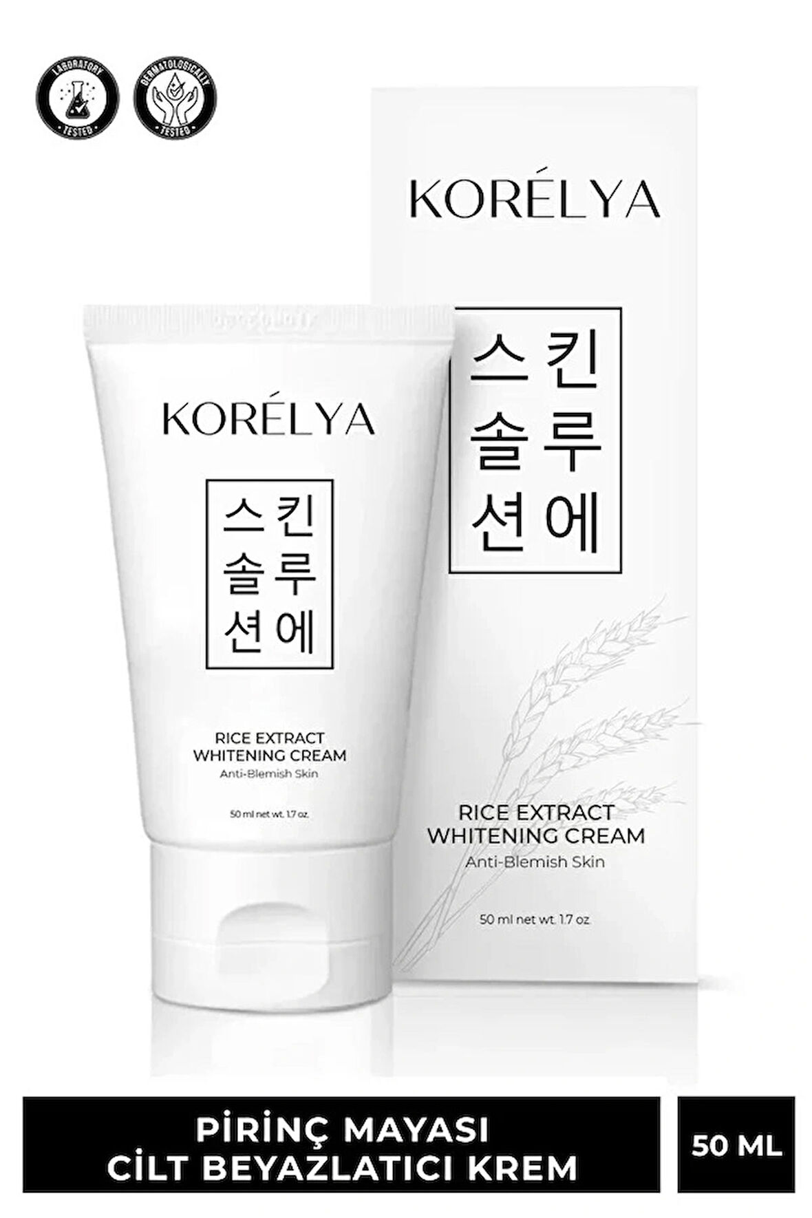 KORELYA Pirinç Mayası Leke Karşıtı Beyazlatıcı Krem - Rice Yeast Whitening Cream 50 ml