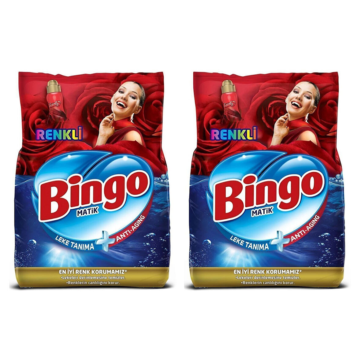 Bingo Matik Toz Çamaşır Deterjanı Renkli 4 Kg x 2 Adet