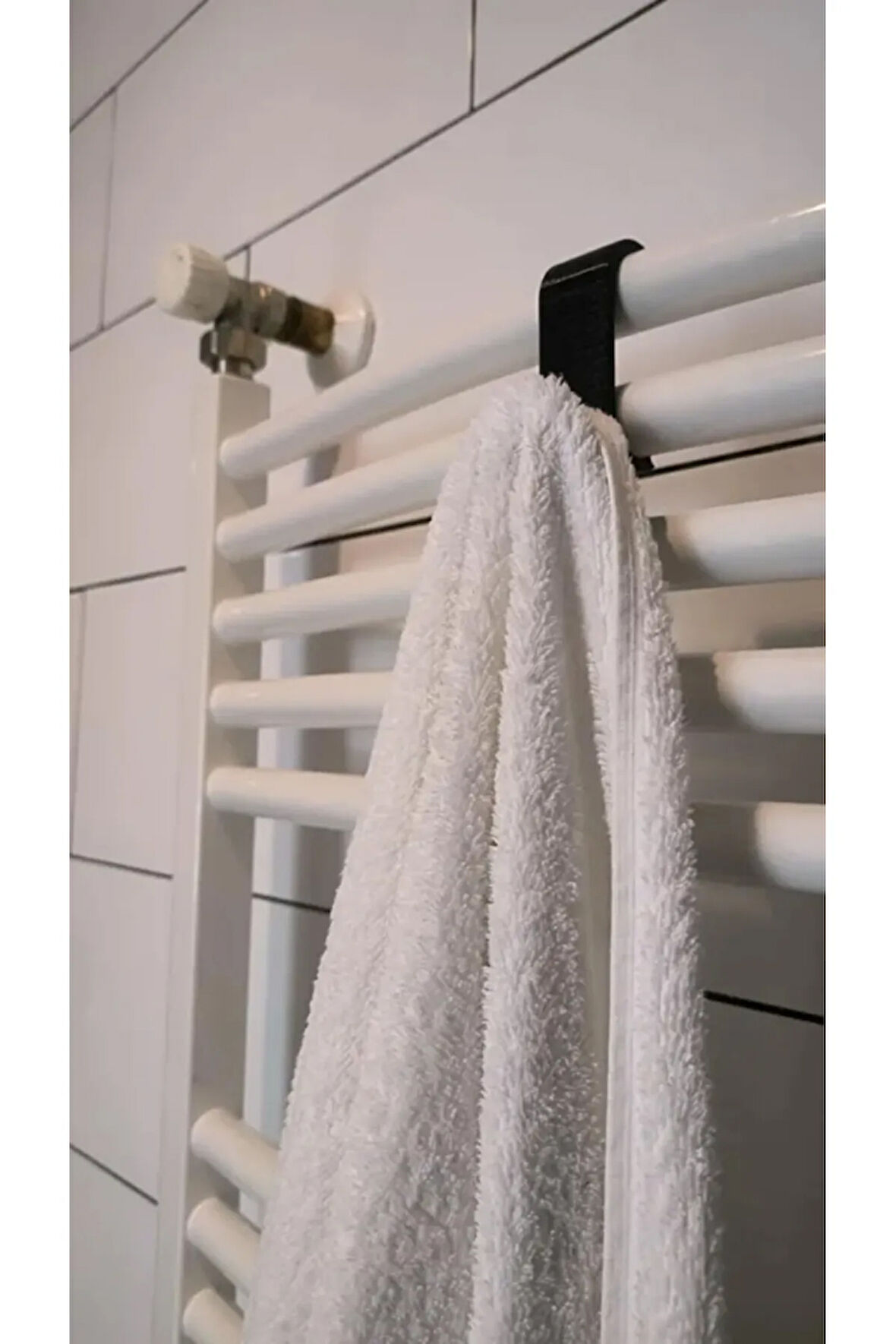 2 Adet Havlupan Askısı Siyah Renk Banyo Askısı