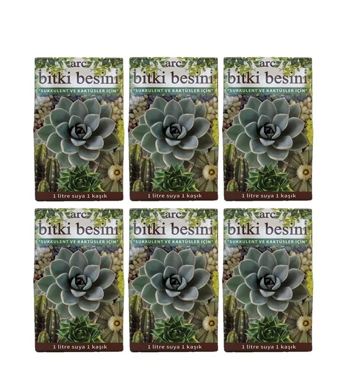 Omnipazar SO-BESK Sukulent ve Kaktüs Bitki Besini 6 x 100 gr