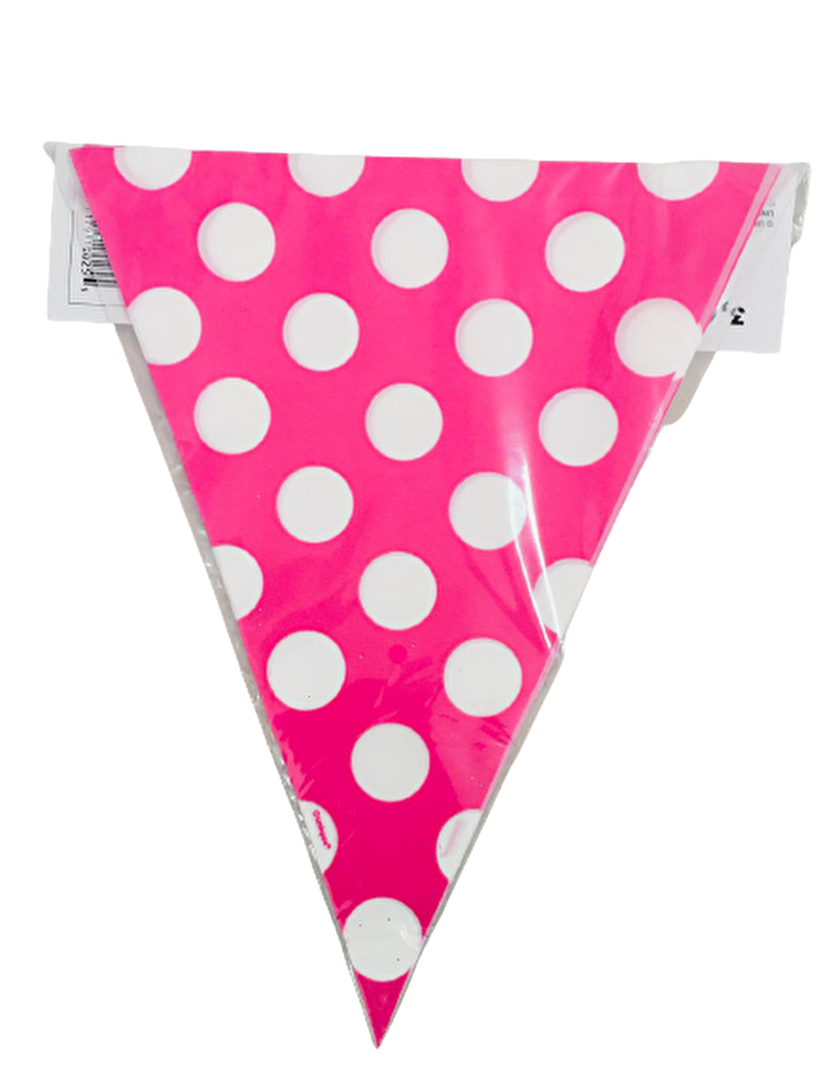 BAYRAK FLAMA PEMBE PUANLI 3,65M 12 ADET (PLASTİK)