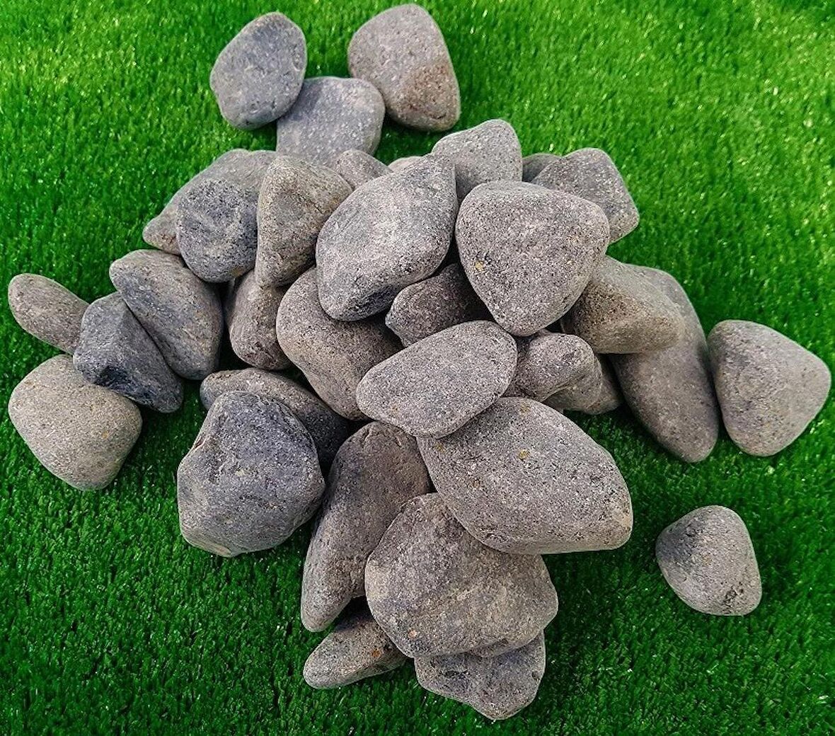 Siyah Dolomit Taşı 2 KG 4-6 CM Bahçe Taşı Siyah Bazalt Taşı