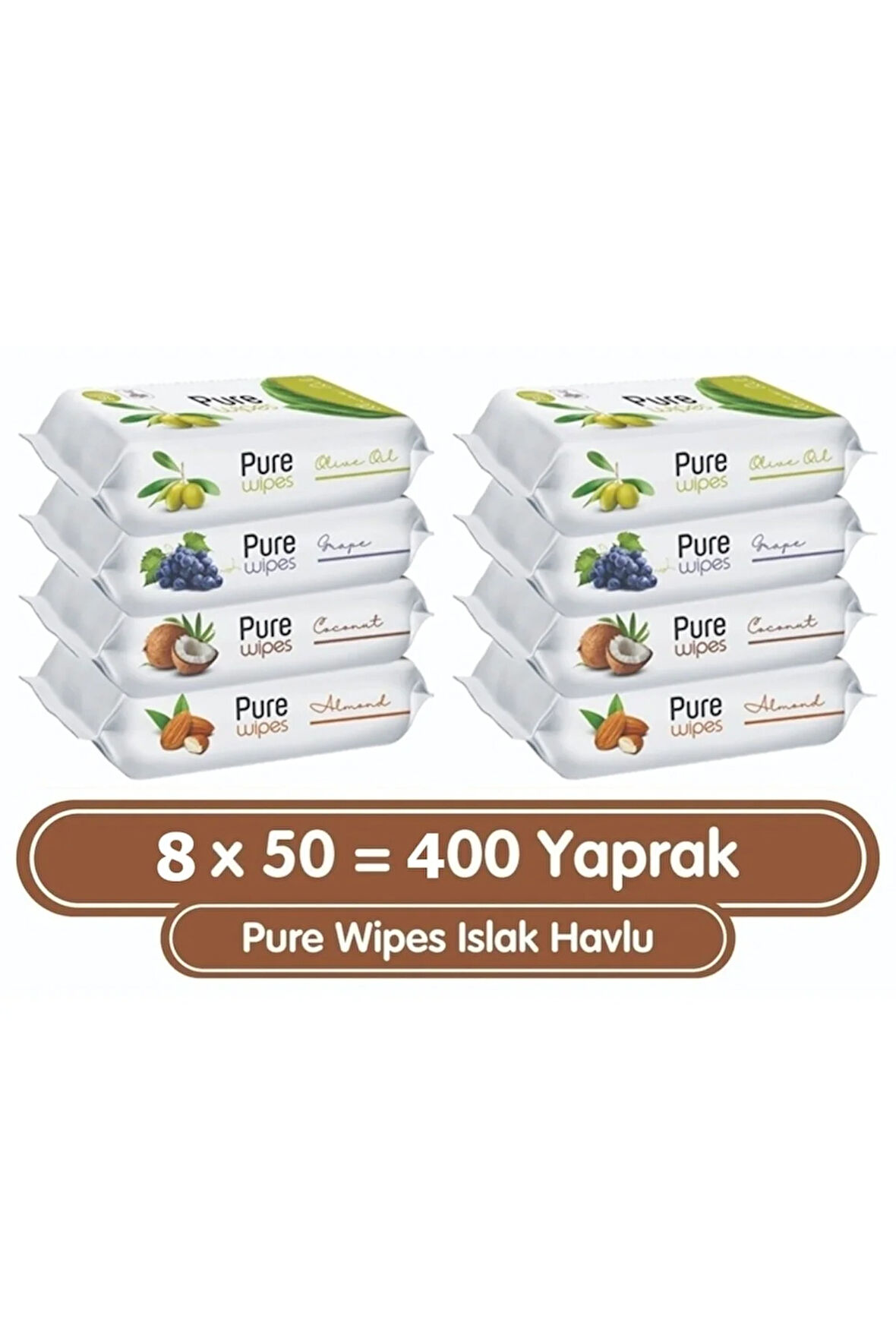 Wipes Islak Havlu 8x50 (400 Yaprak)