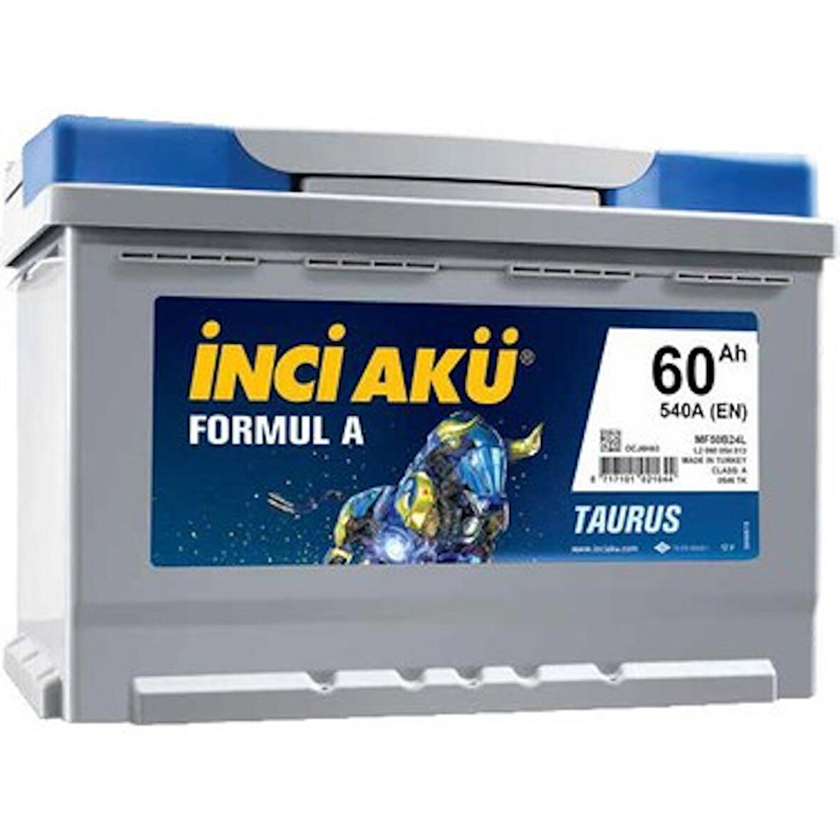 İnci Akü 12 Volt 60 Ah Amper 540 EN Formul A Taurus